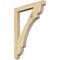 Ekena Millwork Olympic Arts & Crafts Rough Sawn Bracket, Douglas Fir, 4"W x 36"D x 48"H BKT04X36X48OLY03RDF - alternate 1